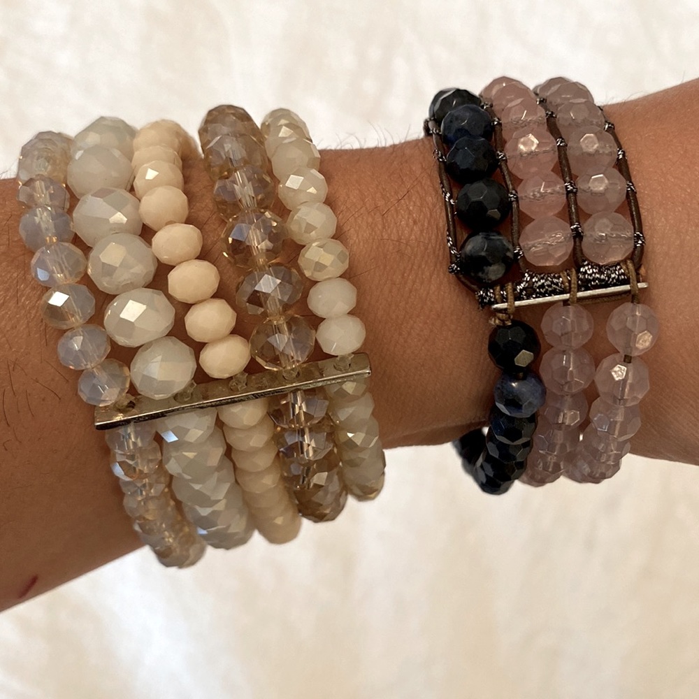 Two Beaded Bracelets - Picture 2 of 4